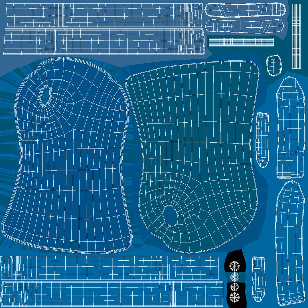 Resting Hand Splint Blue Model - TurboSquid 2123569