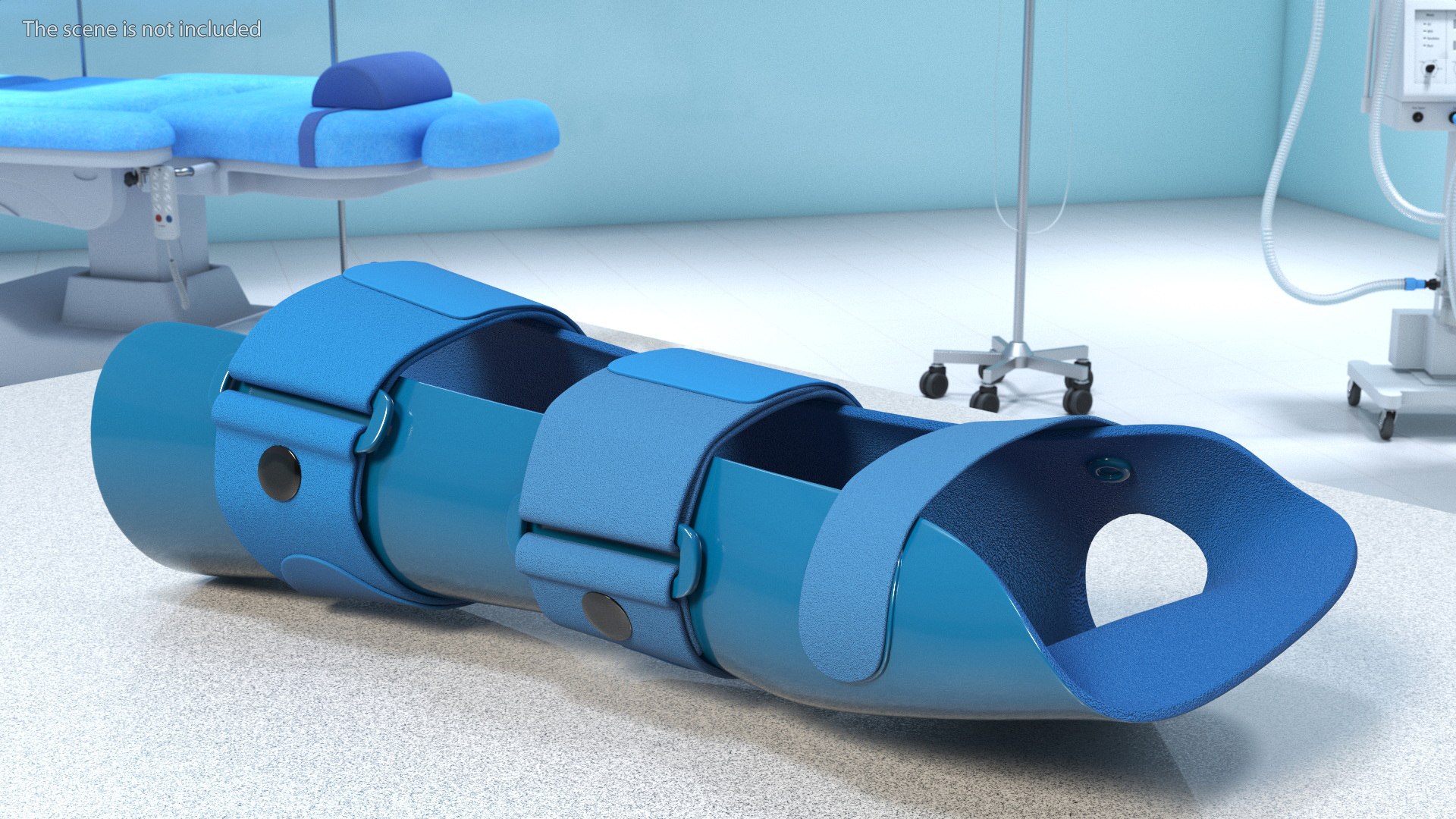 Resting Hand Splint Blue Model - TurboSquid 2123569