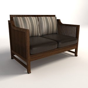Frank Lloyd Wright Oak Park Loveseat