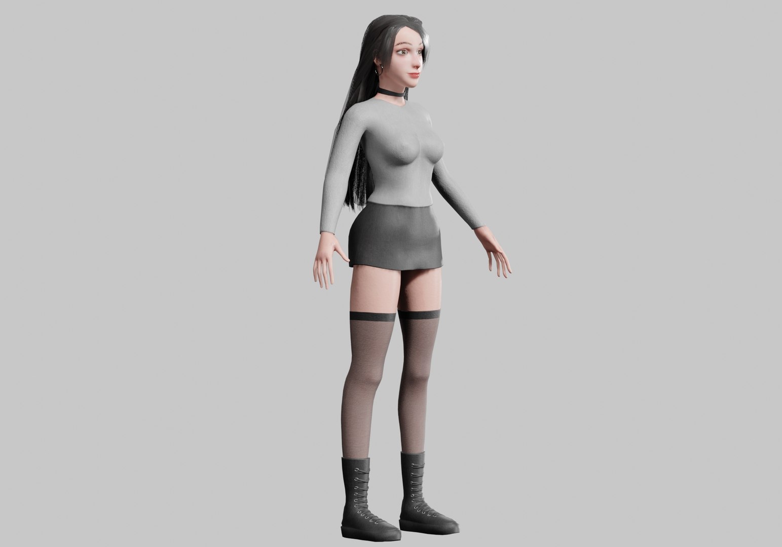 3D Model Standard Basic Woman V34587 - TurboSquid 2279516