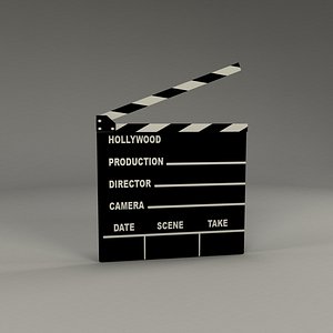 clapper board 3d model