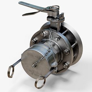 3D model ISO Powder Tank Valve