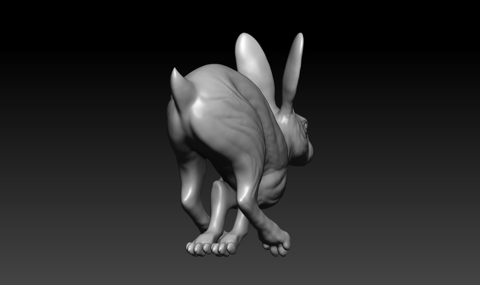 Rabbit Running 3D - TurboSquid 1686601