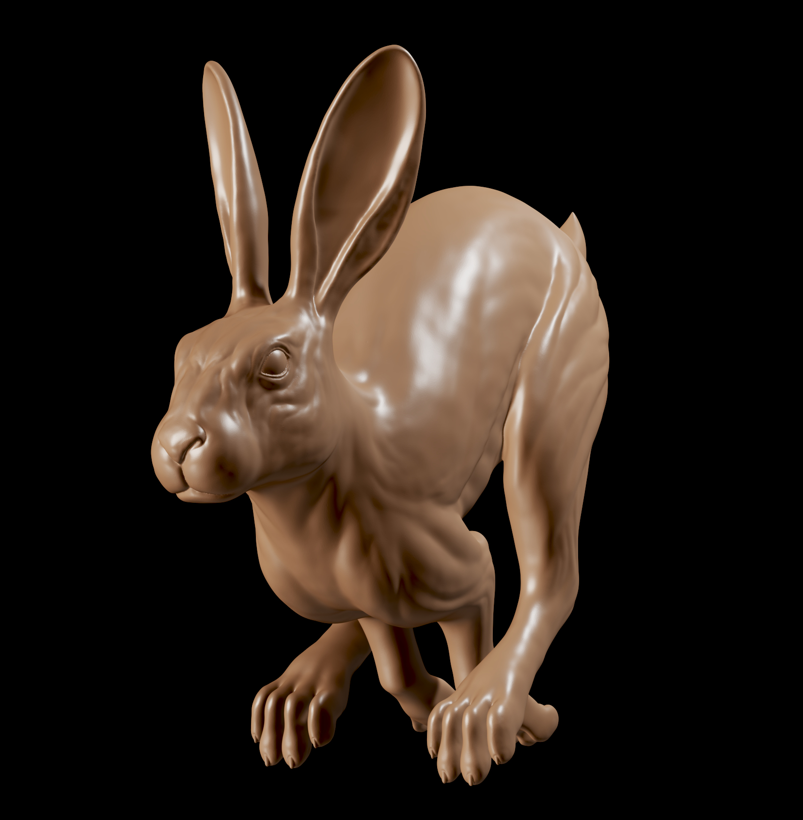 Rabbit running 3D - TurboSquid 1686601
