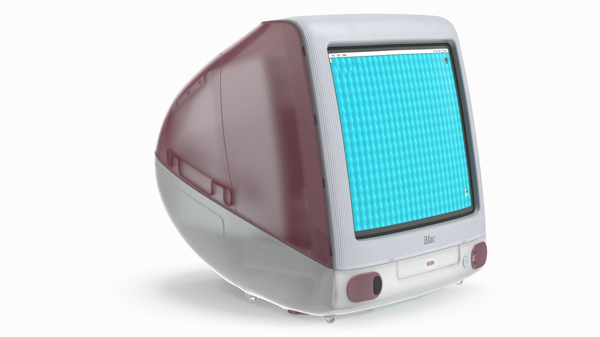 3D Model Apple IMac G3 Red - TurboSquid 2382843