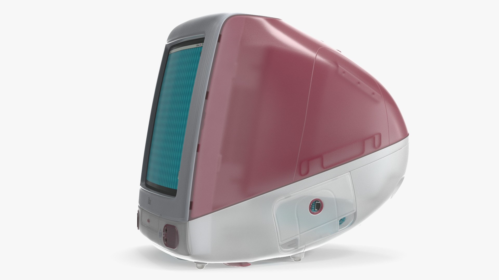 3D Model Apple IMac G3 Red - TurboSquid 2382843