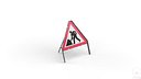 Men At Work Triangular Road Sign