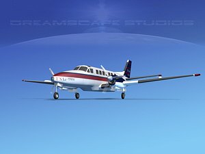 3d model beechcraft air
