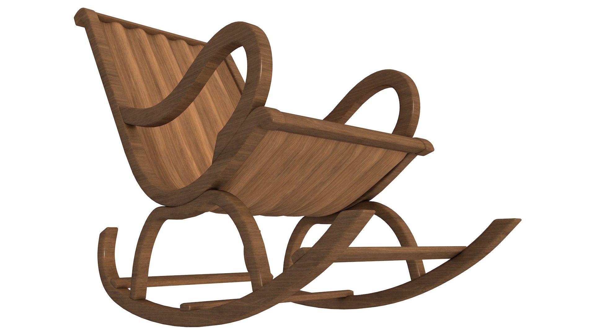 3D Rocking Chair Model - TurboSquid 2080455