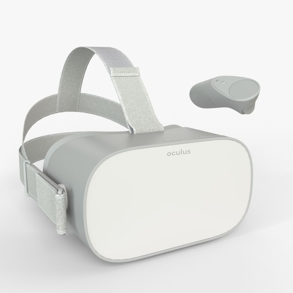 Oculus Go Headset with Controller 3D model