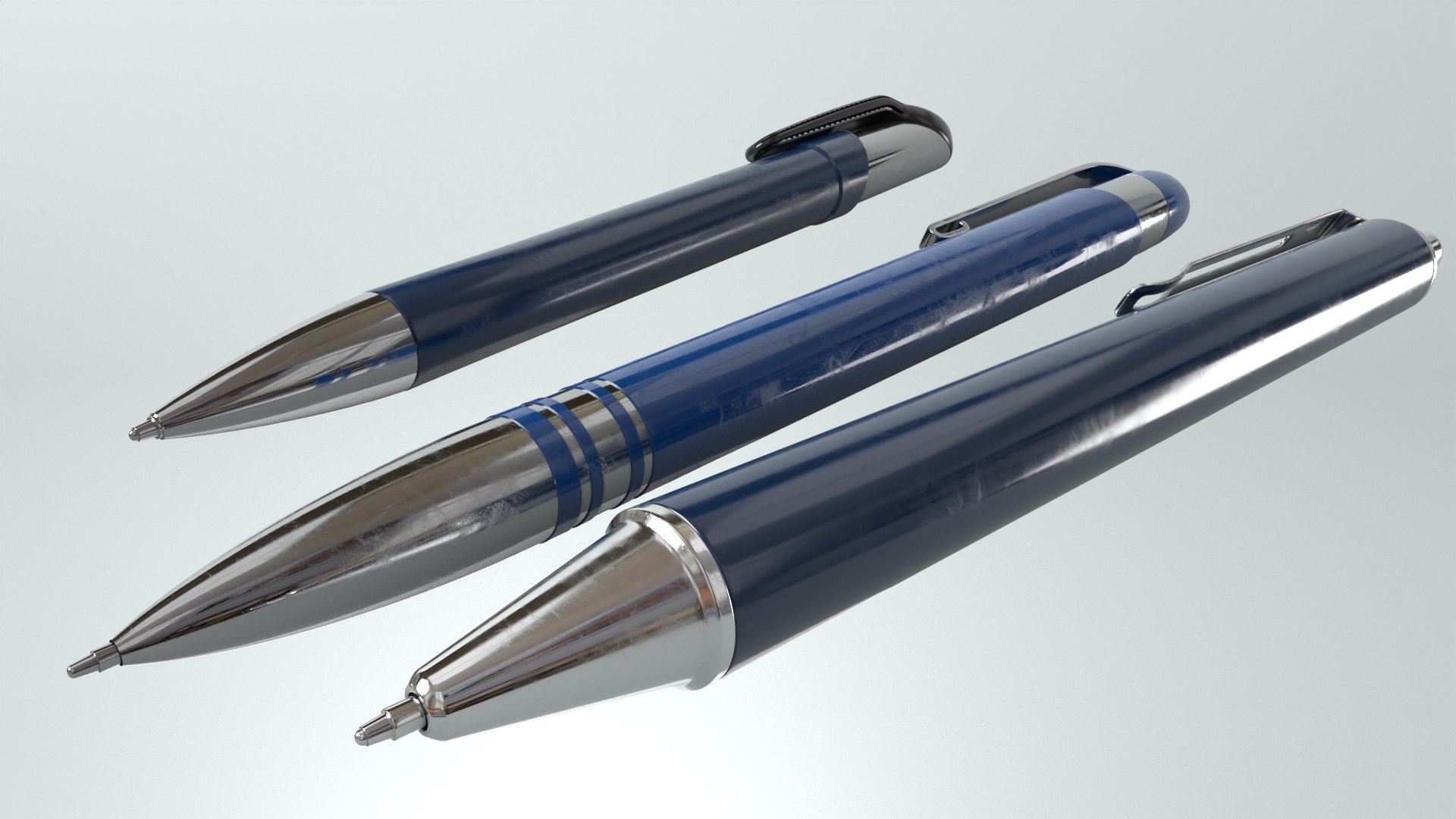 Pens 3D Model - TurboSquid 2348701