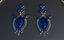 collier de luxe en or et boucles d'oreilles avec pierres de saphir