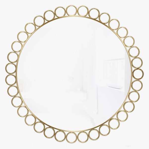 modelo 3d Mirror in a metal frame GZ-M1027 - TurboSquid 2021002