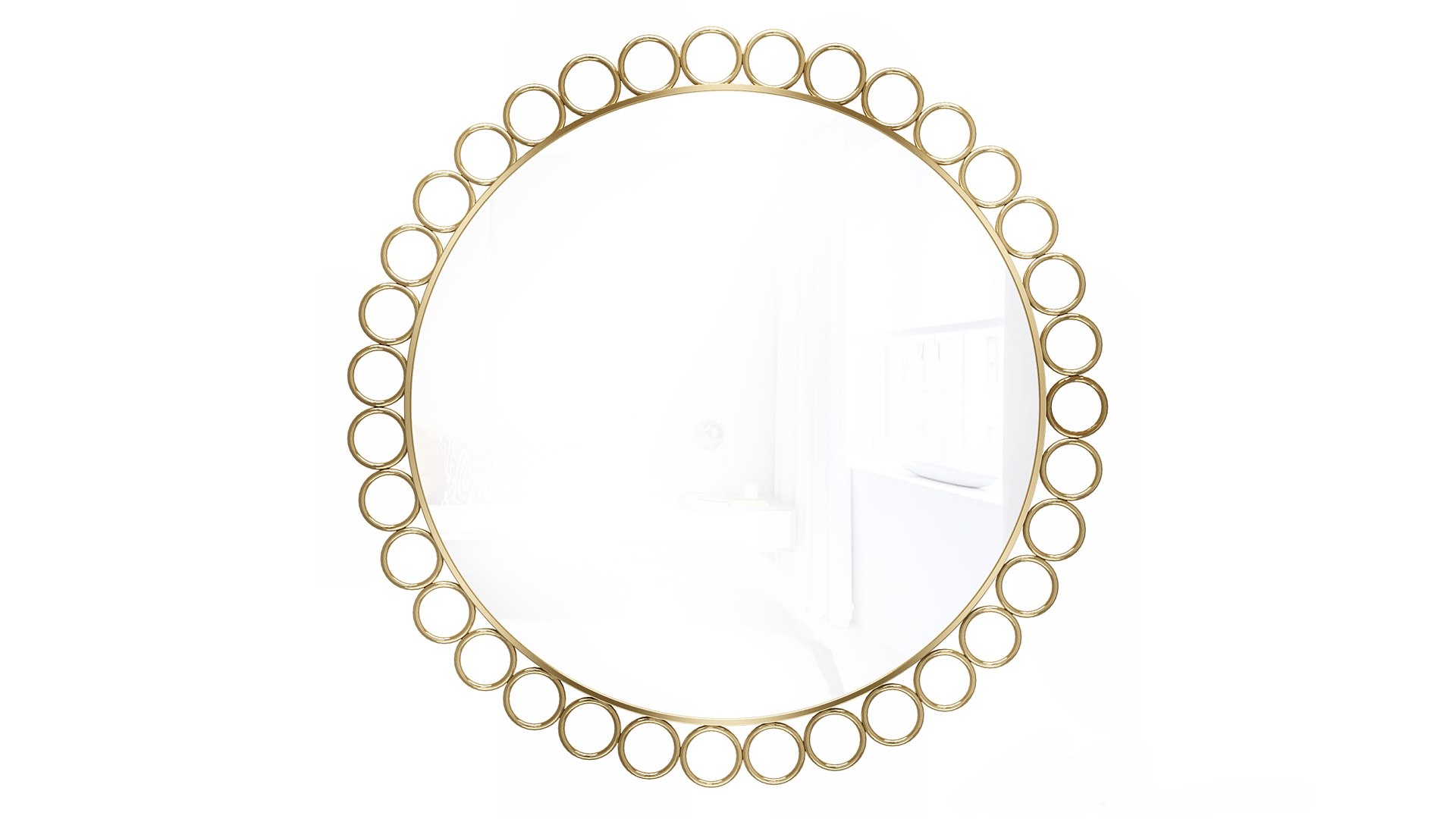 modelo 3d Mirror in a metal frame GZ-M1027 - TurboSquid 2021002