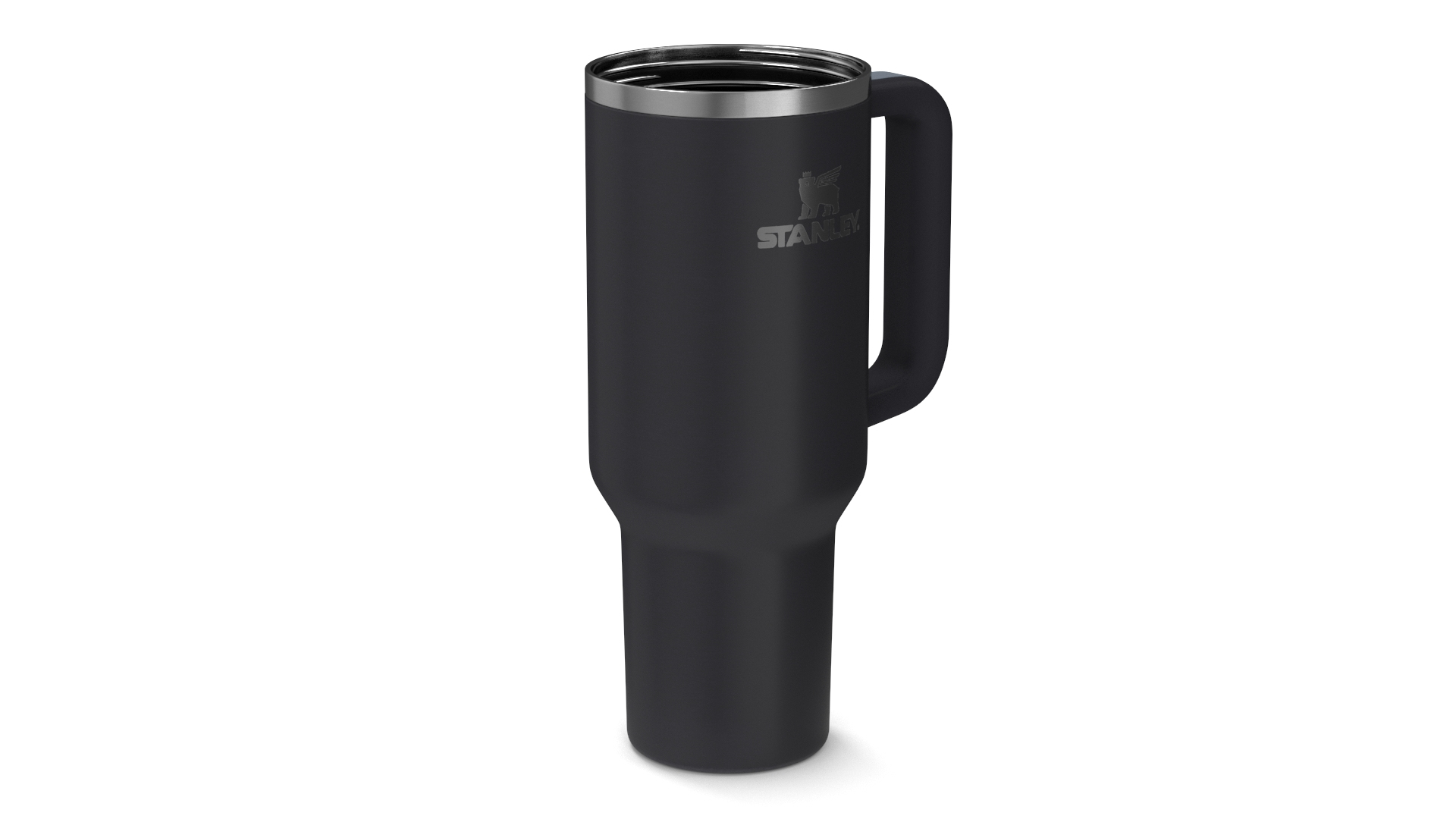 Stanley Insulated Travel Mug Black Open 3D Model TurboSquid 2231259