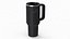 Taza de viaje con aislamiento Stanley negra abierta