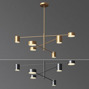 3D counterpoint led pendant light