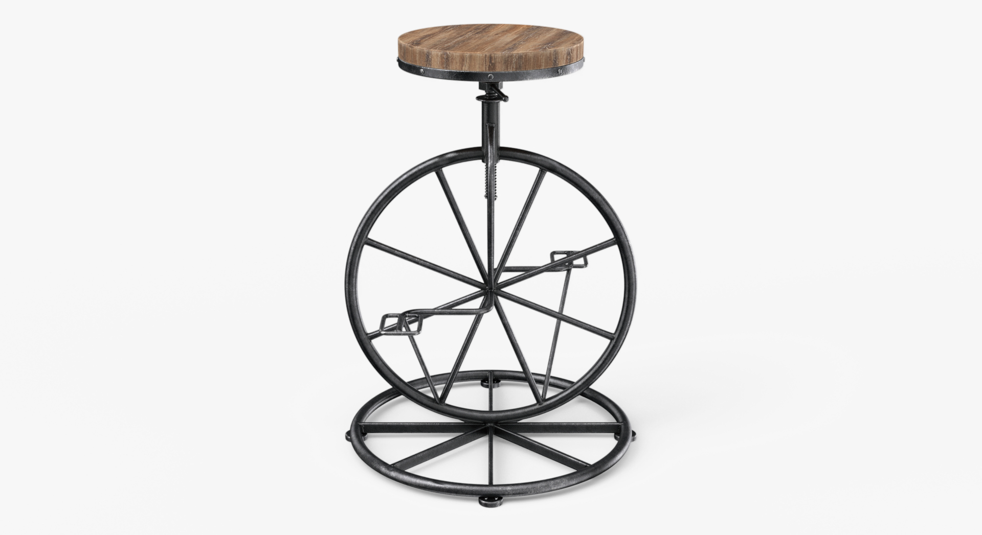 3D bicycle wheel bar stool model TurboSquid 1326487
