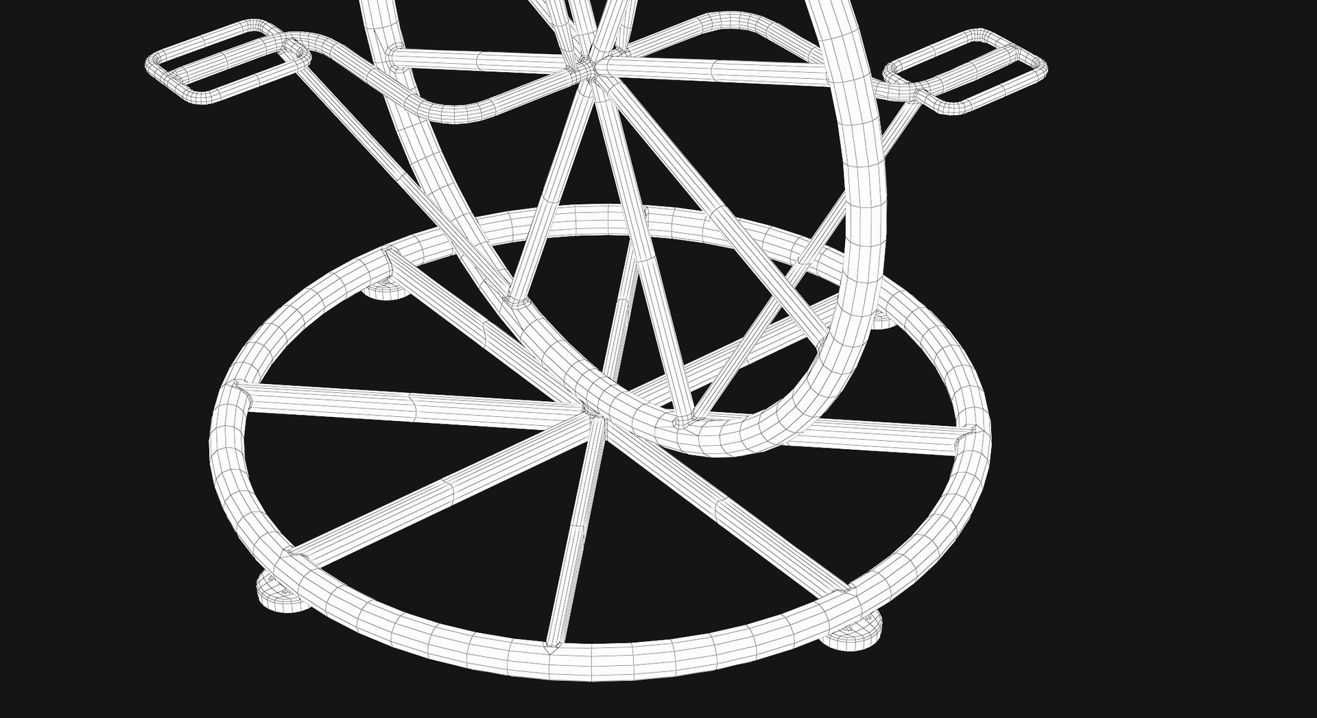 3D Bicycle Wheel Bar Stool Model TurboSquid 1326487