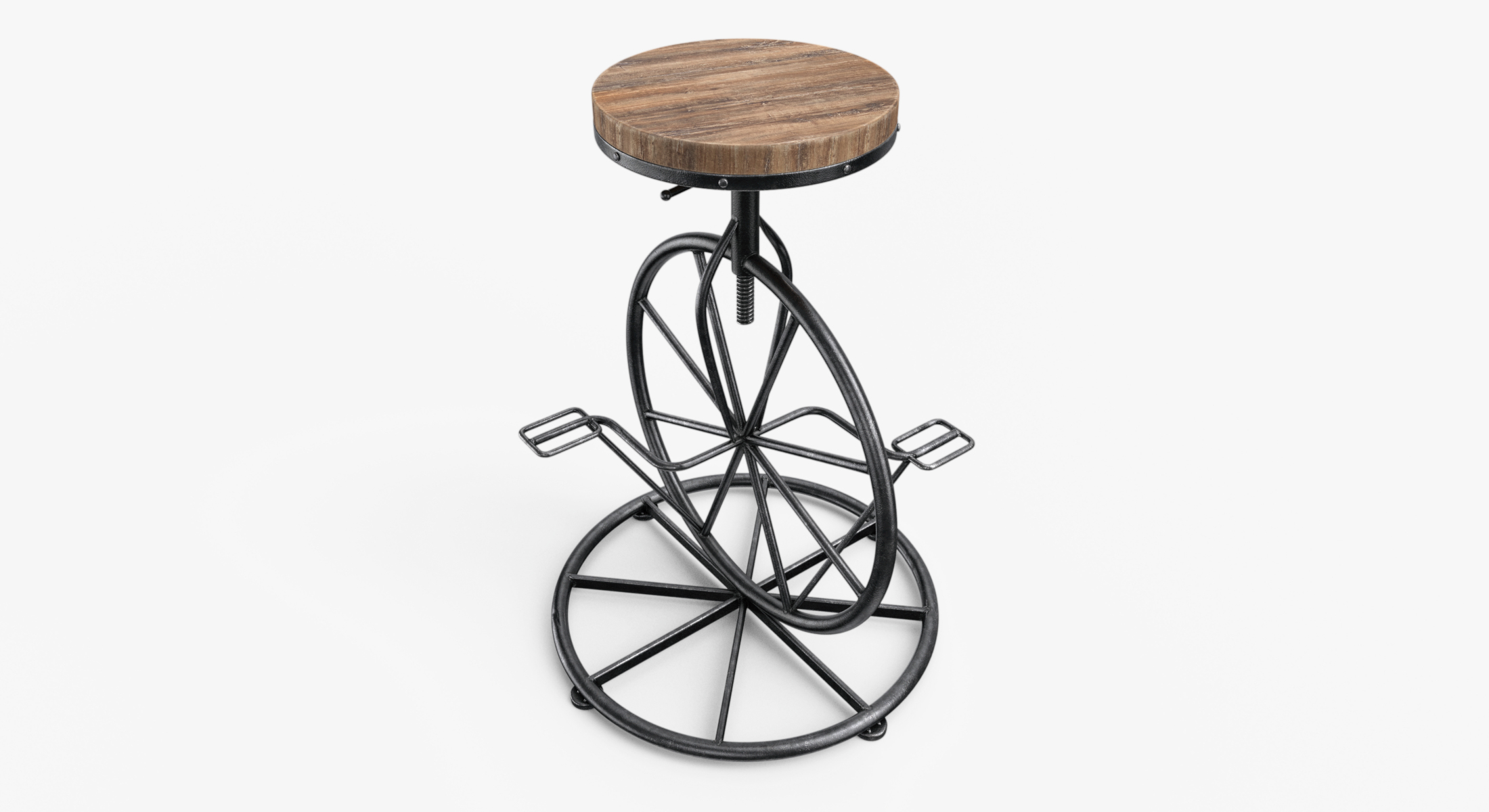 3D bicycle wheel bar stool model TurboSquid 1326487
