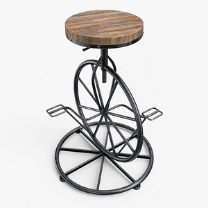 Bicycle Wheel Bar Stool