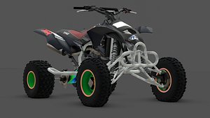 Blaze 450 Custom Dirt Racer Low-poly
