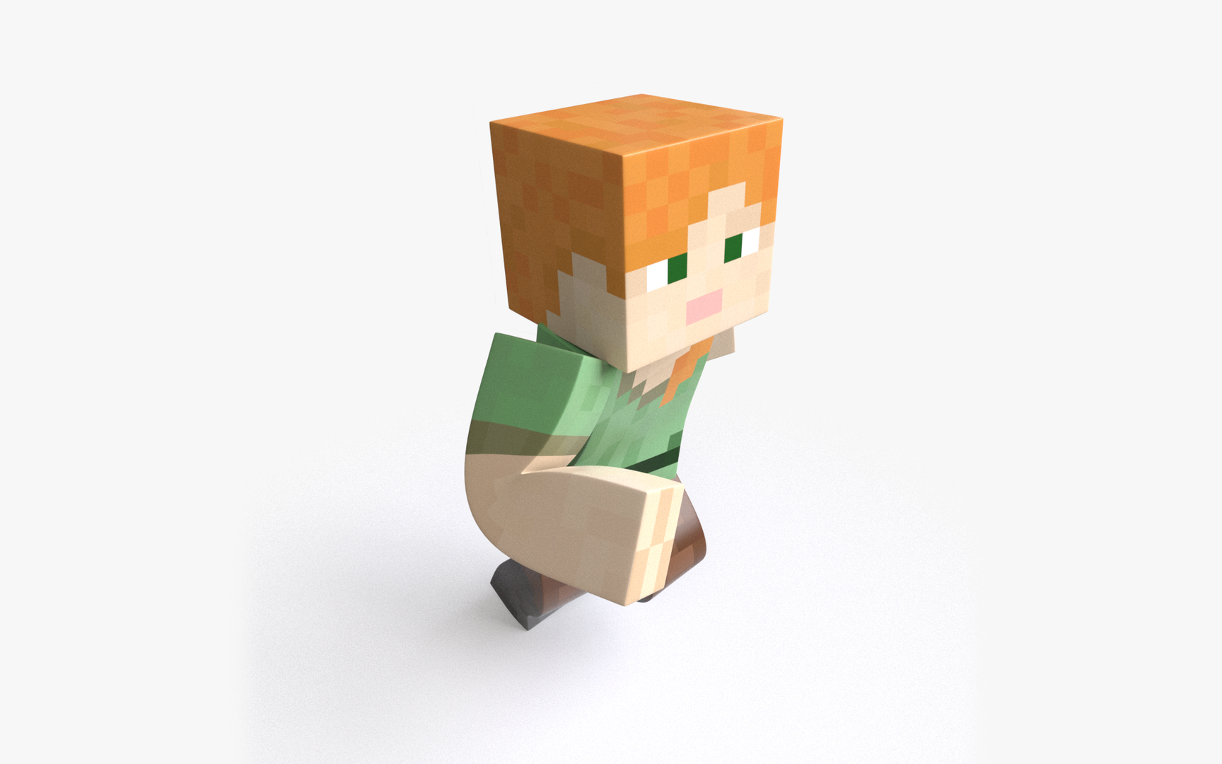 3D Alex Minecraft - Mixamo Animatable - Vray-Arnold model - TurboSquid ...
