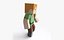 3D Alex Minecraft - Mixamo Animatable - Vray-Arnold model