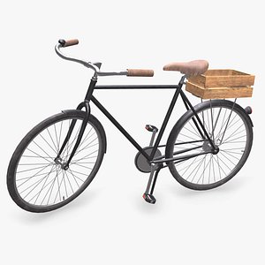 3D Old Bicycle Low-poly PBR model