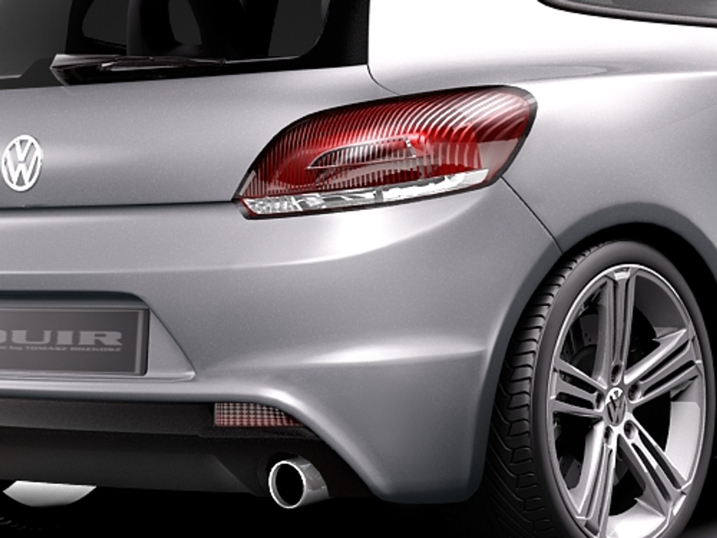 Volkswagen Scirocco R Tuning 3d Model
