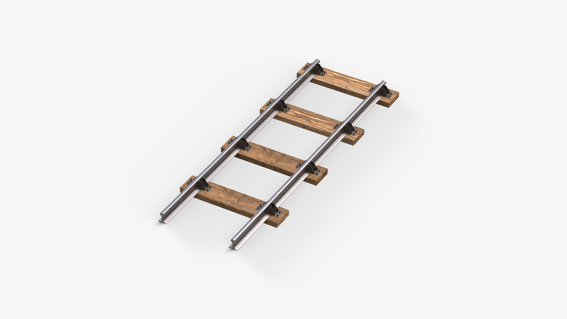 Train Tracks Model - TurboSquid 1515552