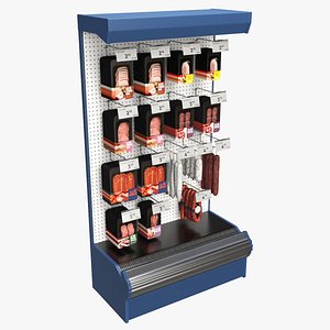 Store meat product shelf 03