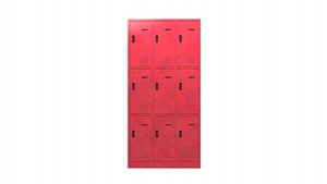 Metal locker cabinet 3D model