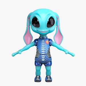 Cartoon alien OJ