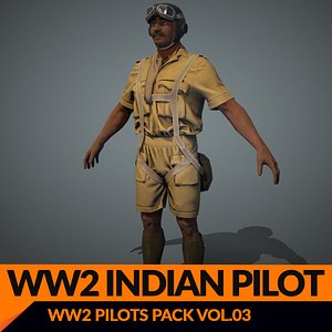 Real-Time Rigged IAF Pilot PBR