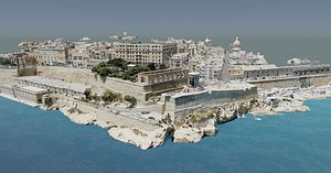 3D model City of Valletta Photoscan