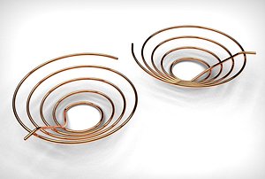 Tapered pipe coil