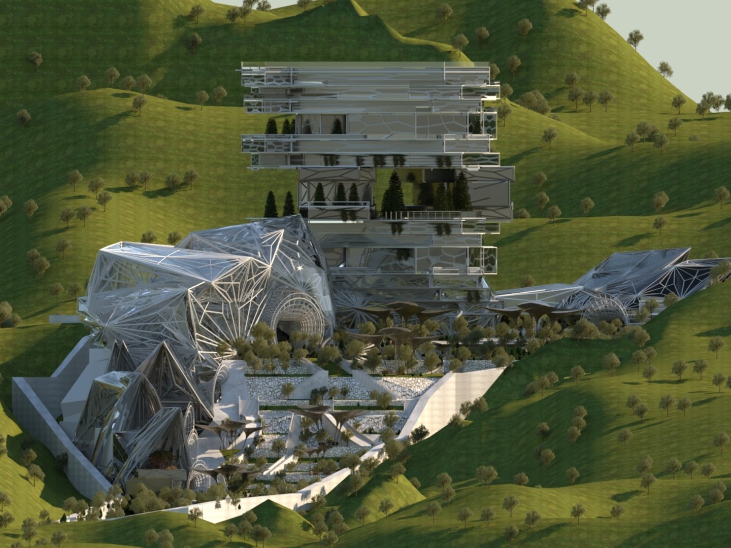 Future Building 3D Model TurboSquid 2144778