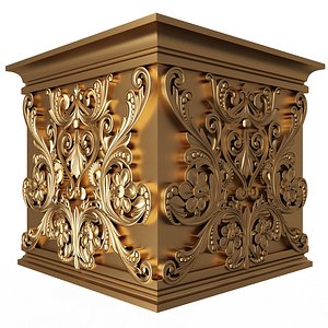 3D model Carved Capital 0902
