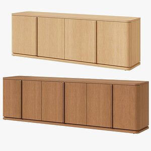 3D Restoration Hardware media console and sideboard Ligne