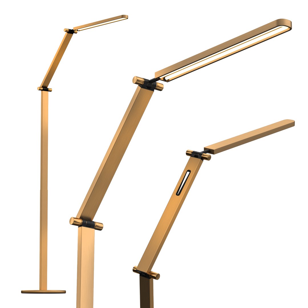 3D ZBAR LED TASK FLOOR LAMP Model TurboSquid 1839282