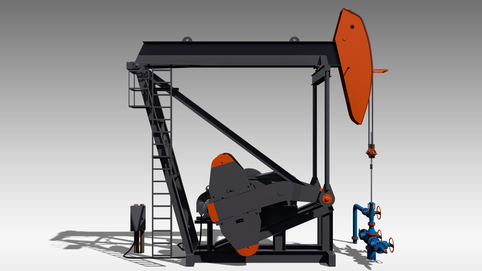 Mark II Pumpjack Modelo 3D TurboSquid 1678889