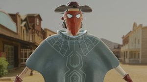 Web Slinger Across the Spider-verse Cowboy Spider-Man