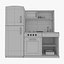 toy kitchen 3d model