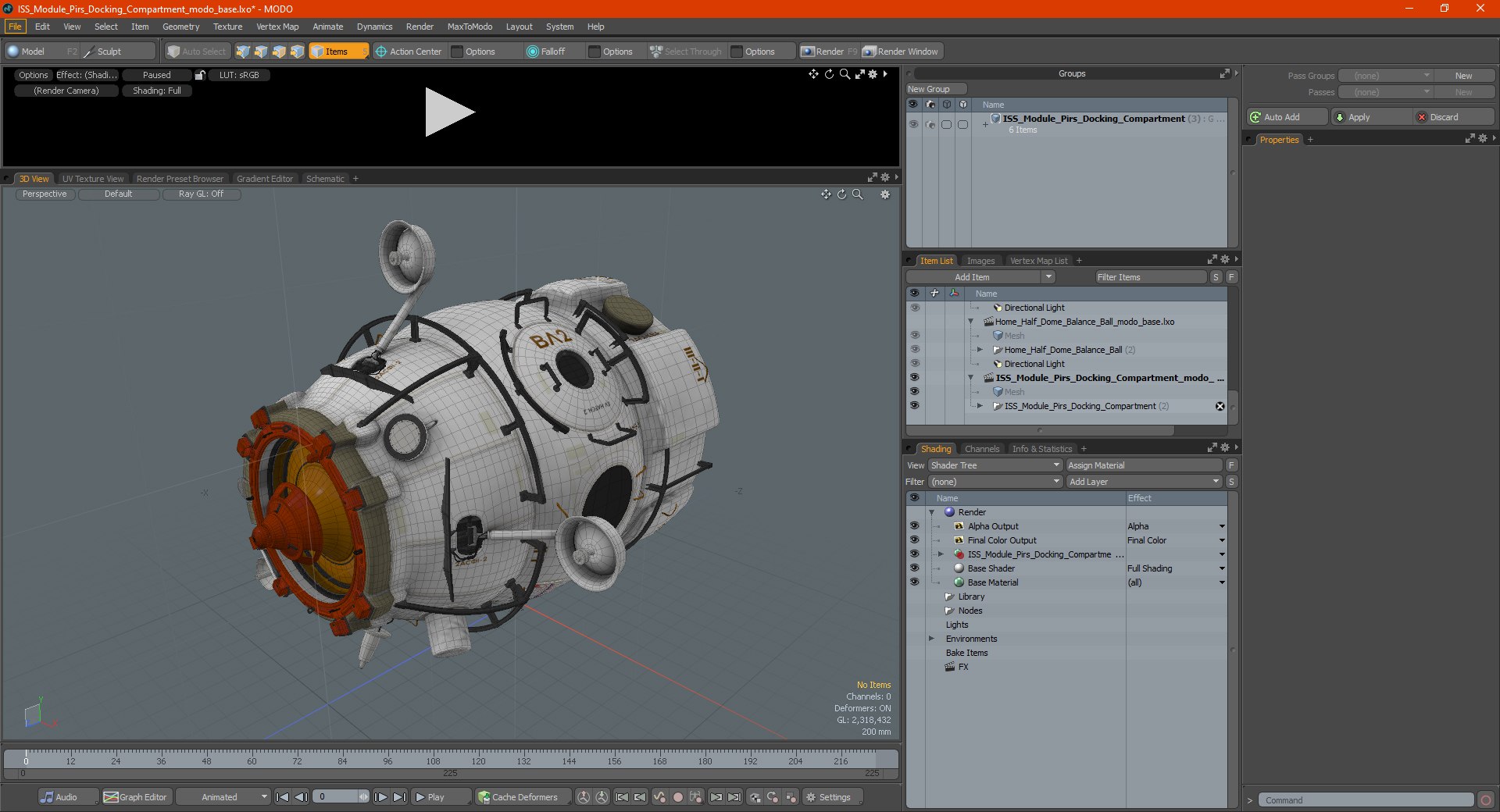 3D model iss module pirs docking - TurboSquid 1619048