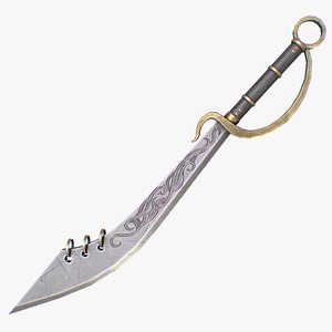 3D Scimitar model