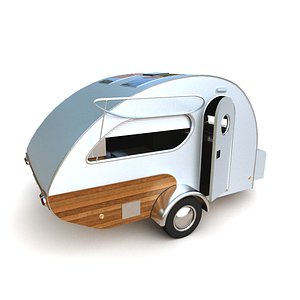 3D Vintage Caravan