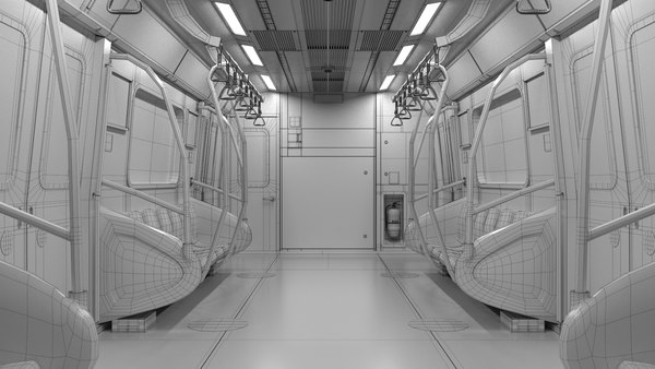 Seoul Metro No9 Interior 3D model - TurboSquid 1864902