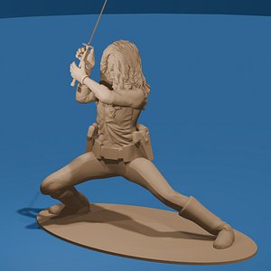 3D model Modern Ninja Action Woman
