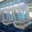Intérieur de cabine d'avion Boeing 737